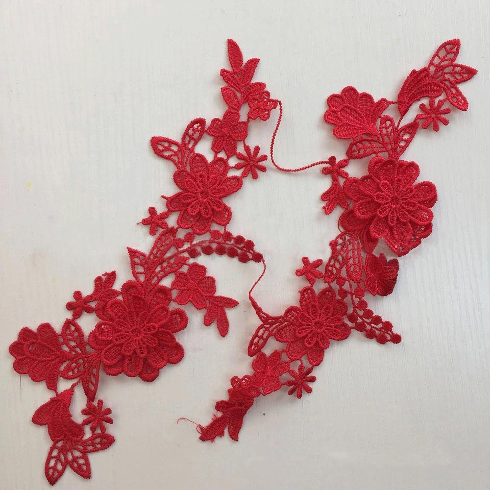 New 3D embroidery lace cloth multicolor flower embroidery lady lace lady dress bed sheet applique