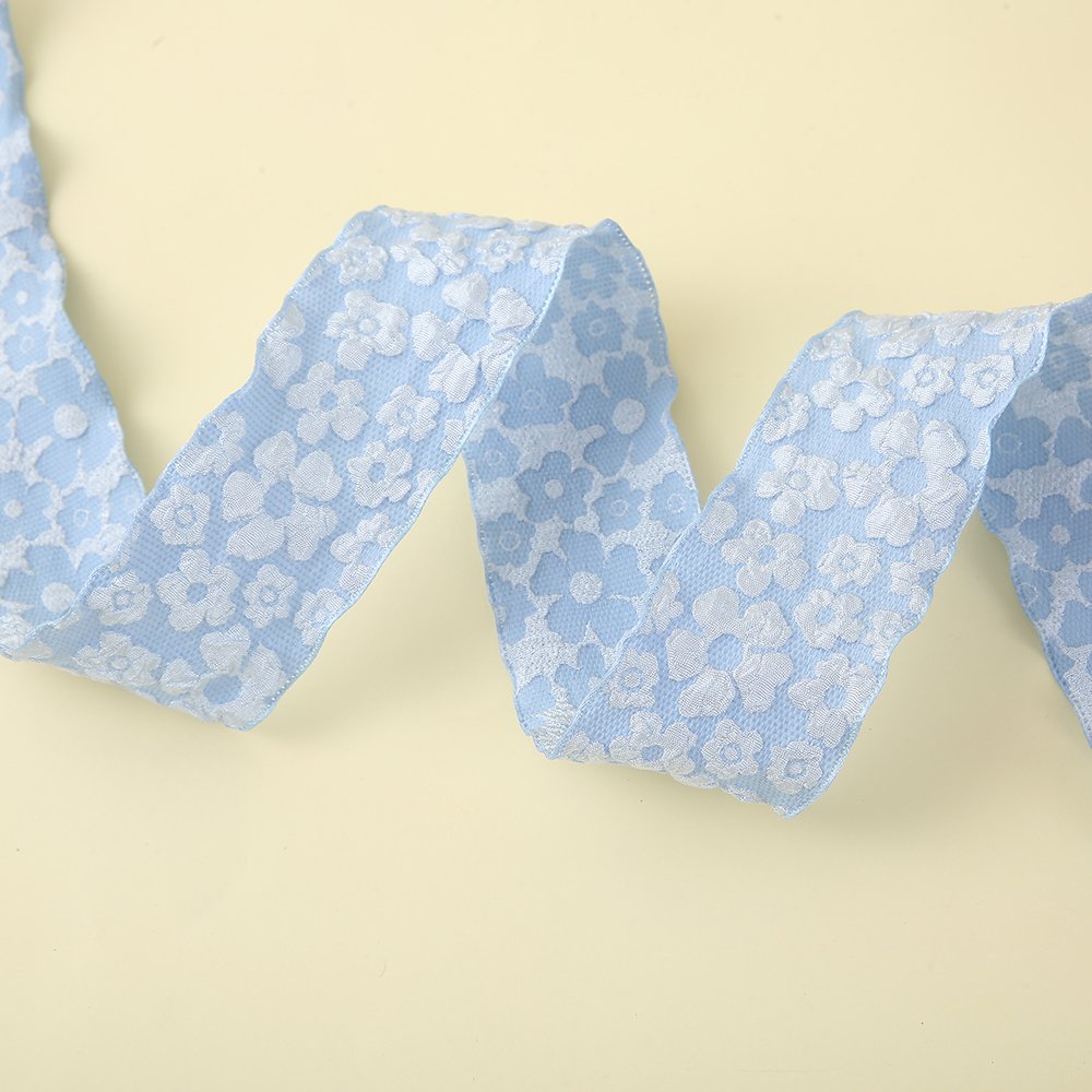 china white mini lace on the ribbon sequin embroidered lace trim ribbon mini pompom lace sequin ribbon