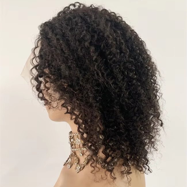 DX173 Wholesale bulk laces brazilian human hair wig short kinky jerry curly hair cream wigs single box braiding 613 Blonde