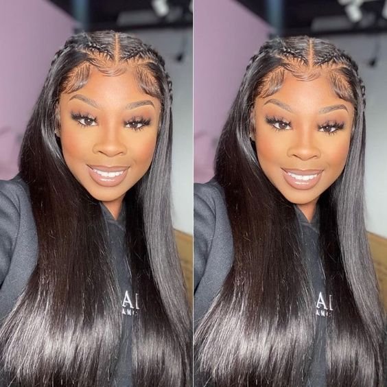 100% Human Hair Wear Go Wig Pre Plucked HD Lace Straight perruque Bleached Knots Vietnamese Hair HD Lace Front Glueless perruque