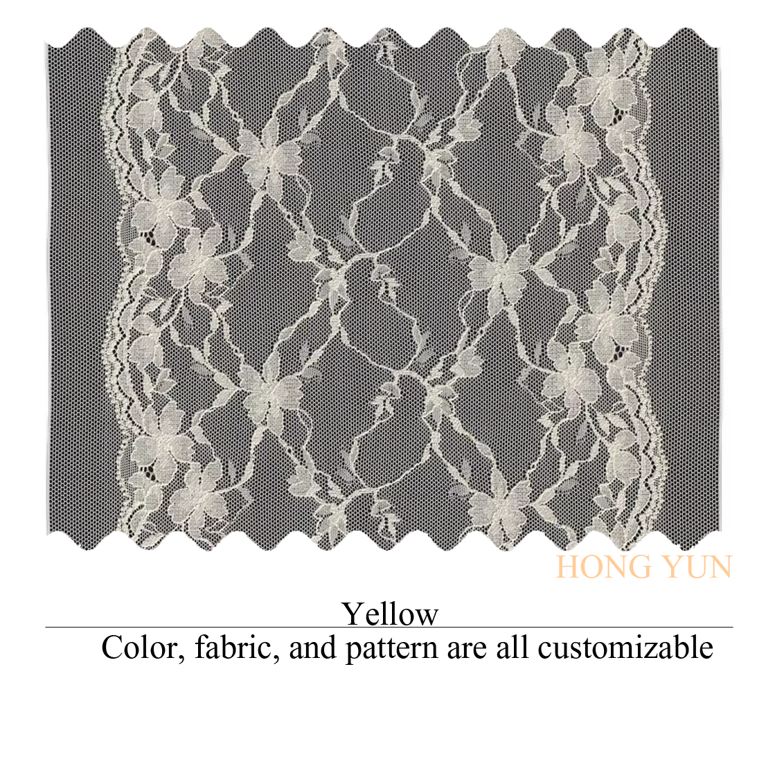 10Inch Wide Stretch Lace Trim Fabric Elastic Lace by the yard Flowers Ribbon For Lingerie Sewing And Garment Crafting