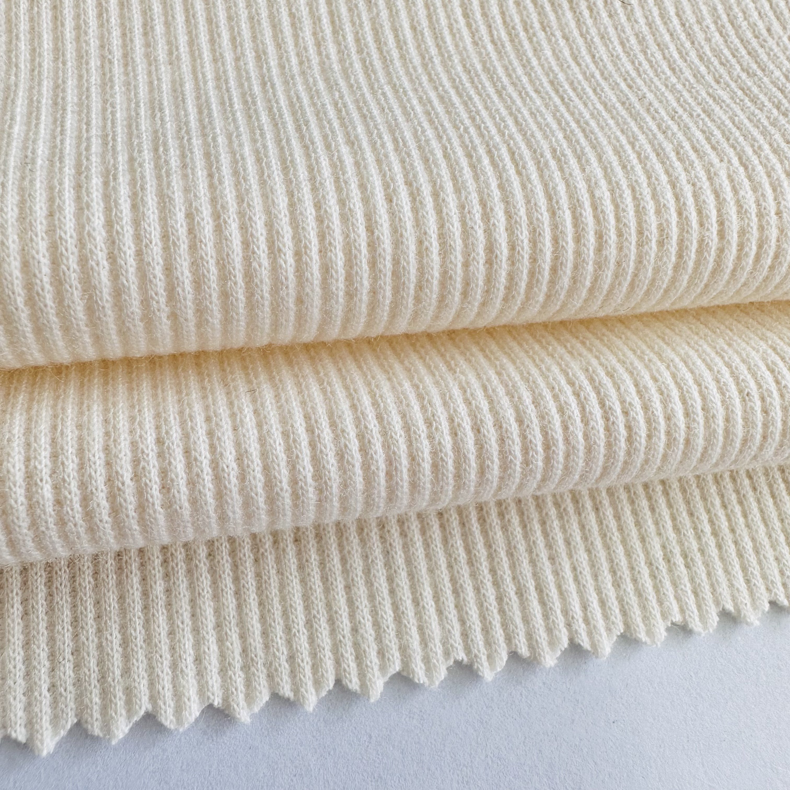 Custom TR 2x2 ribbed knit fabric 220gsm 68% polyester 29% Rayon 3% spandex stretch ribbed fabric for clothing