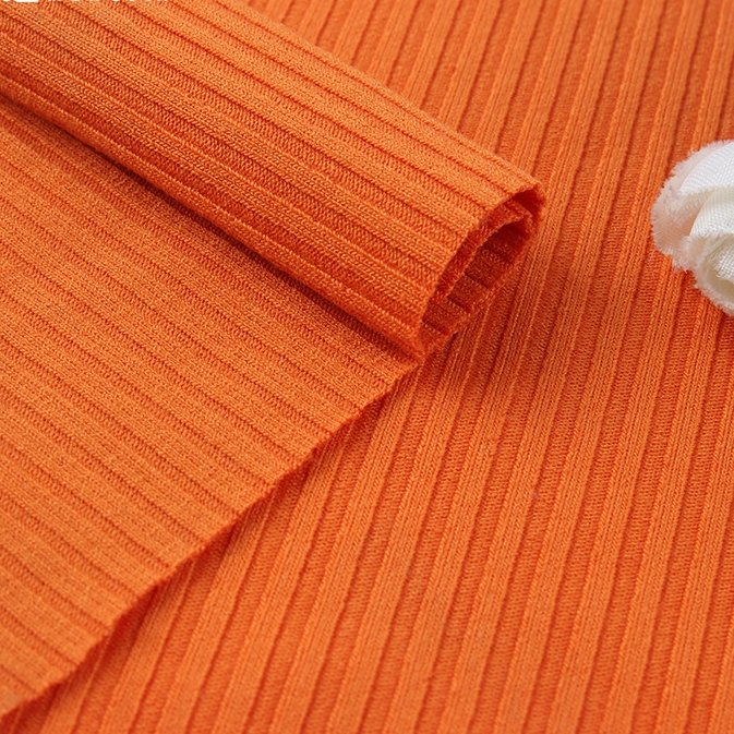 Hot-selling 4X3 ribbed elastic wide strip knitted four-sided high elastic fabric for clothing