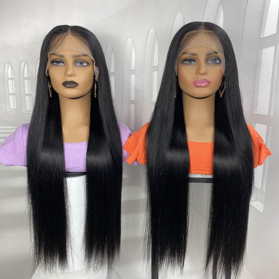 Wholesale human hair wigs 360 full lace bone straight,lace wigs 100virgin human hair,30 32 34 36 38 40 50 inch human hair wigs