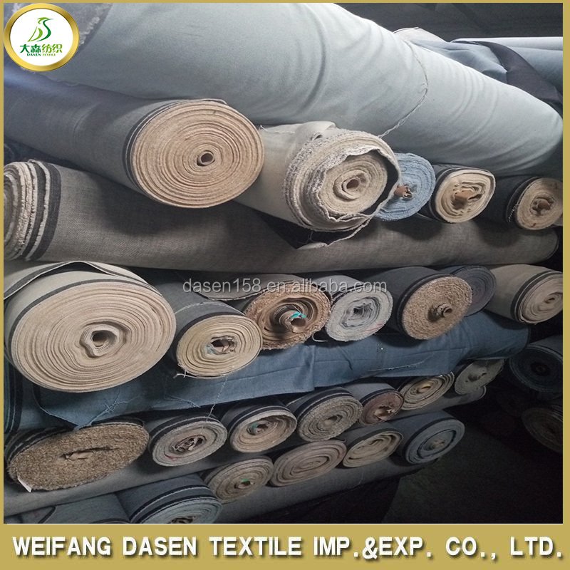 good quality cotton denim fabric stock lot wholesale