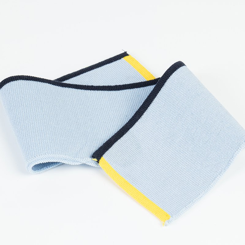Factory direct sales cotton spandex stripe collar rib, Neckline Knitting Rib use on Polo Shirt