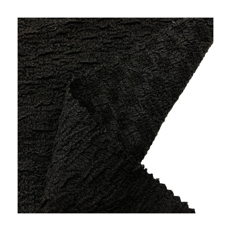 2024 Popular trends crushed texture 300gsm 95%polyester 5%spandex piece dyed crepe bubble jacquard fabric for clothing dress