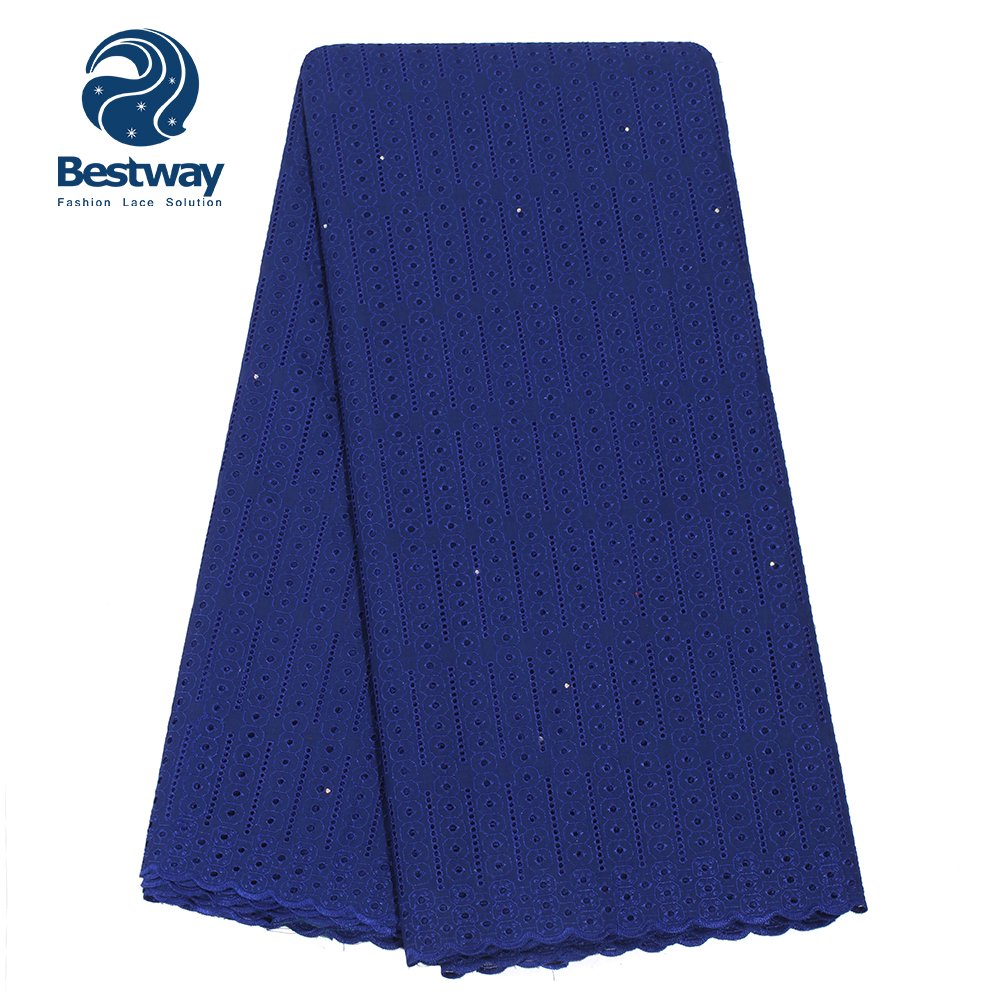 Bestway soft polished cotton lace 100% cotton swiss voile lace for garment SL0445