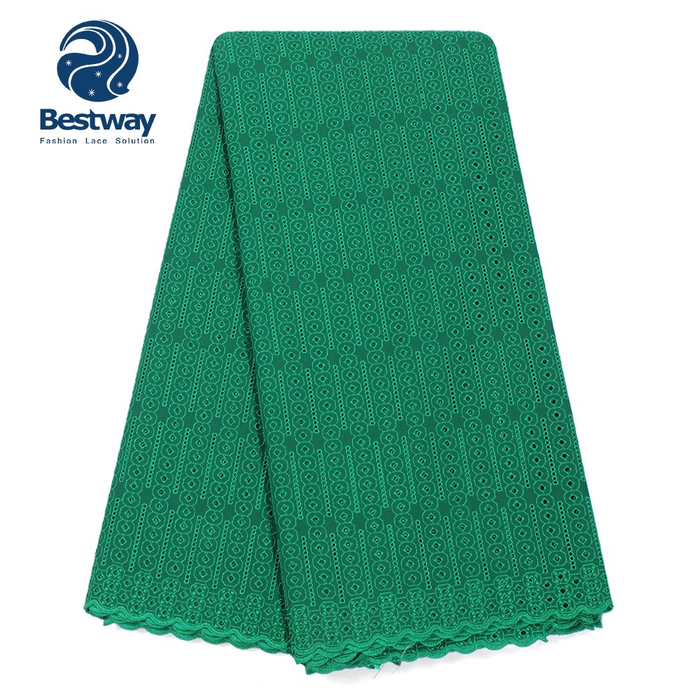 Bestway soft polished cotton lace 100% cotton swiss voile lace for garment SL0445