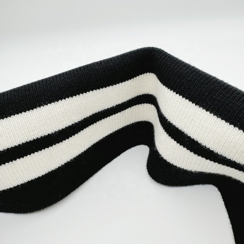 Jacket Ribbed Knit Cuffs Baseball Jacket Collar Cuff Hem Ribbing