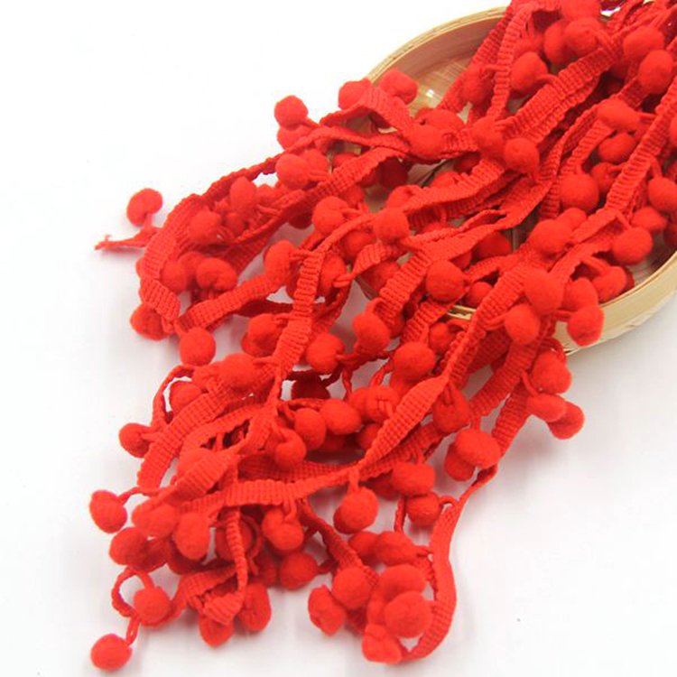 35colors wholesale 20mm DIY sewiing pom pom ball braid lace trim for garment accessories