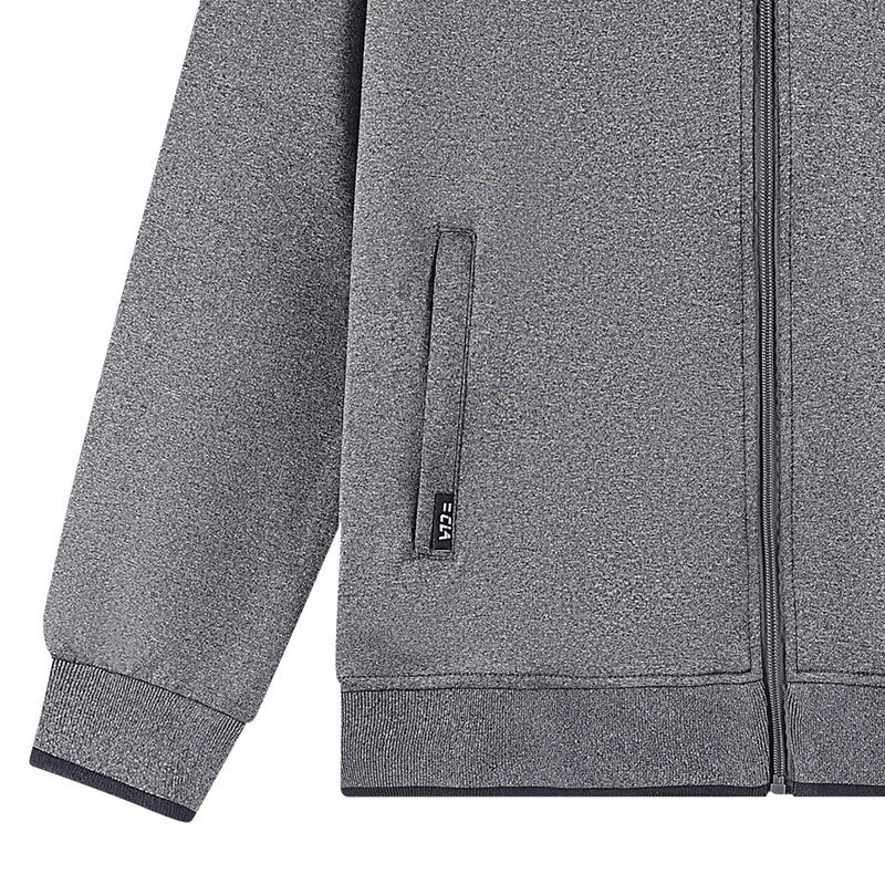 2024 Latest Men Suit Knitted Rib Color Matching Resilient Autumn and Winter Zipper Lapel Man's jackets Leisure Suit