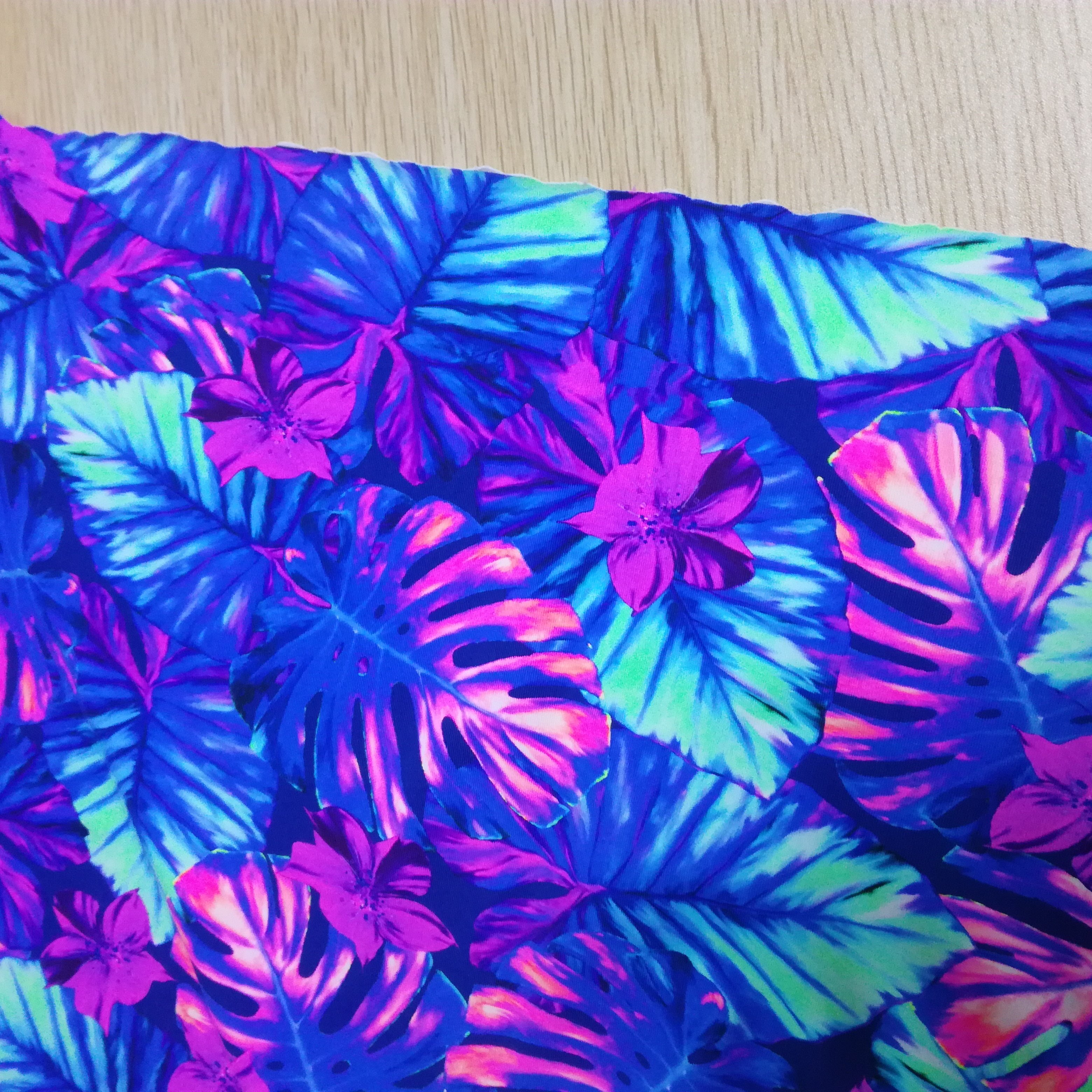 84 Polyester 16 Spandex Swimwear Swimsuit Plain Knitted Uv Protecting Underwear Warp Print 4 Way Stretch Fabric