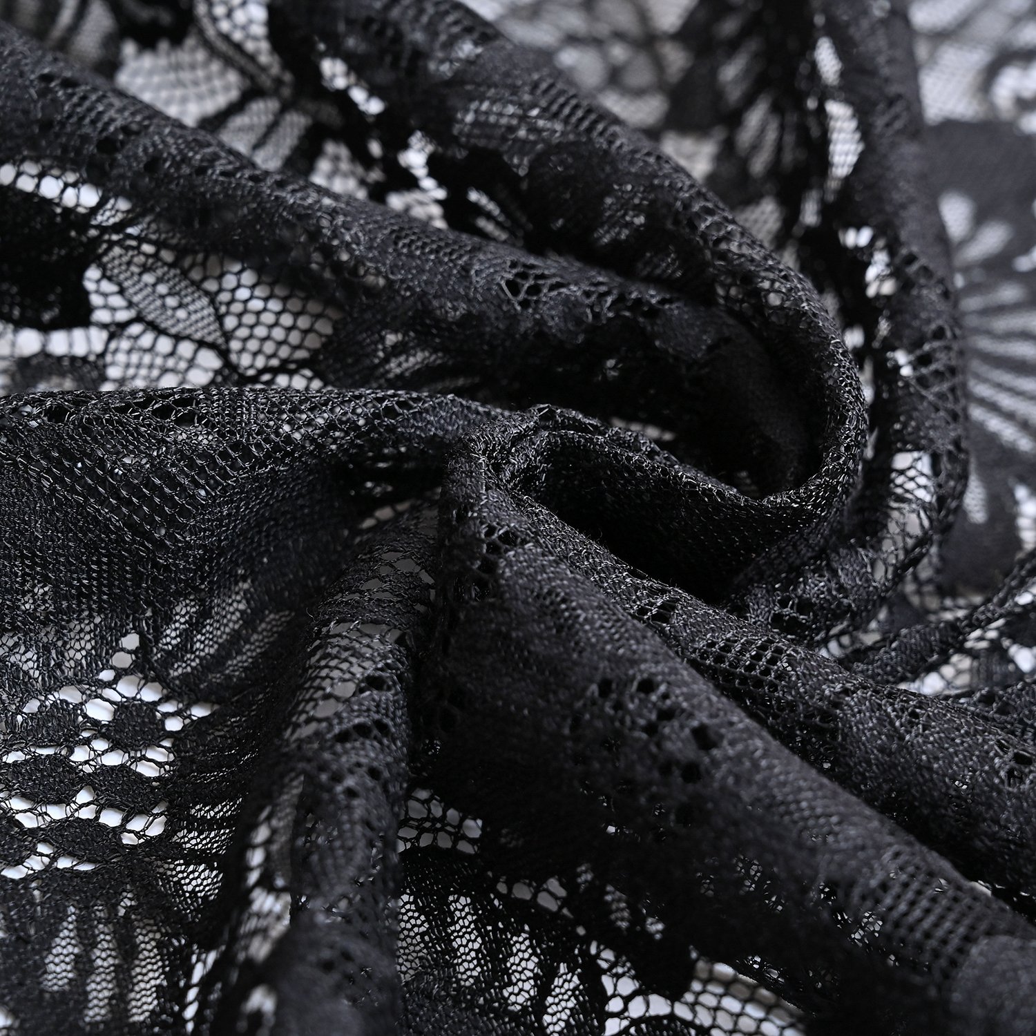New Style Lower Price Fashion Nylon Cotton Strands Lace Fabric For Dress
