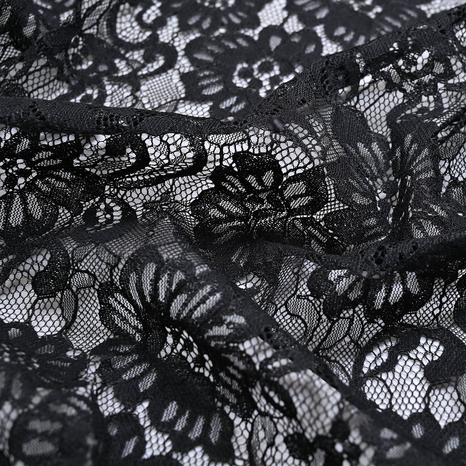 New Style Lower Price Fashion Nylon Cotton Strands Lace Fabric For Dress