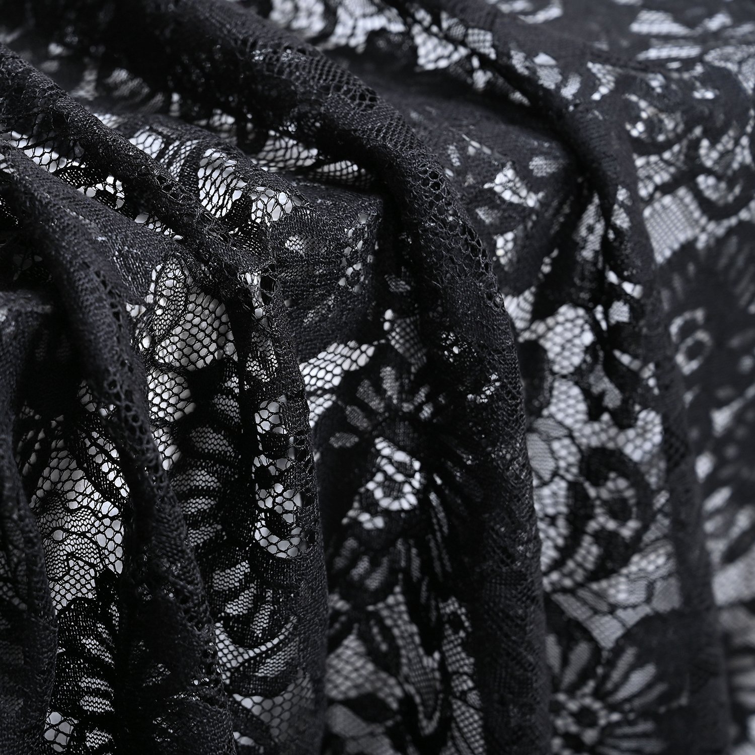 New Style Lower Price Fashion Nylon Cotton Strands Lace Fabric For Dress