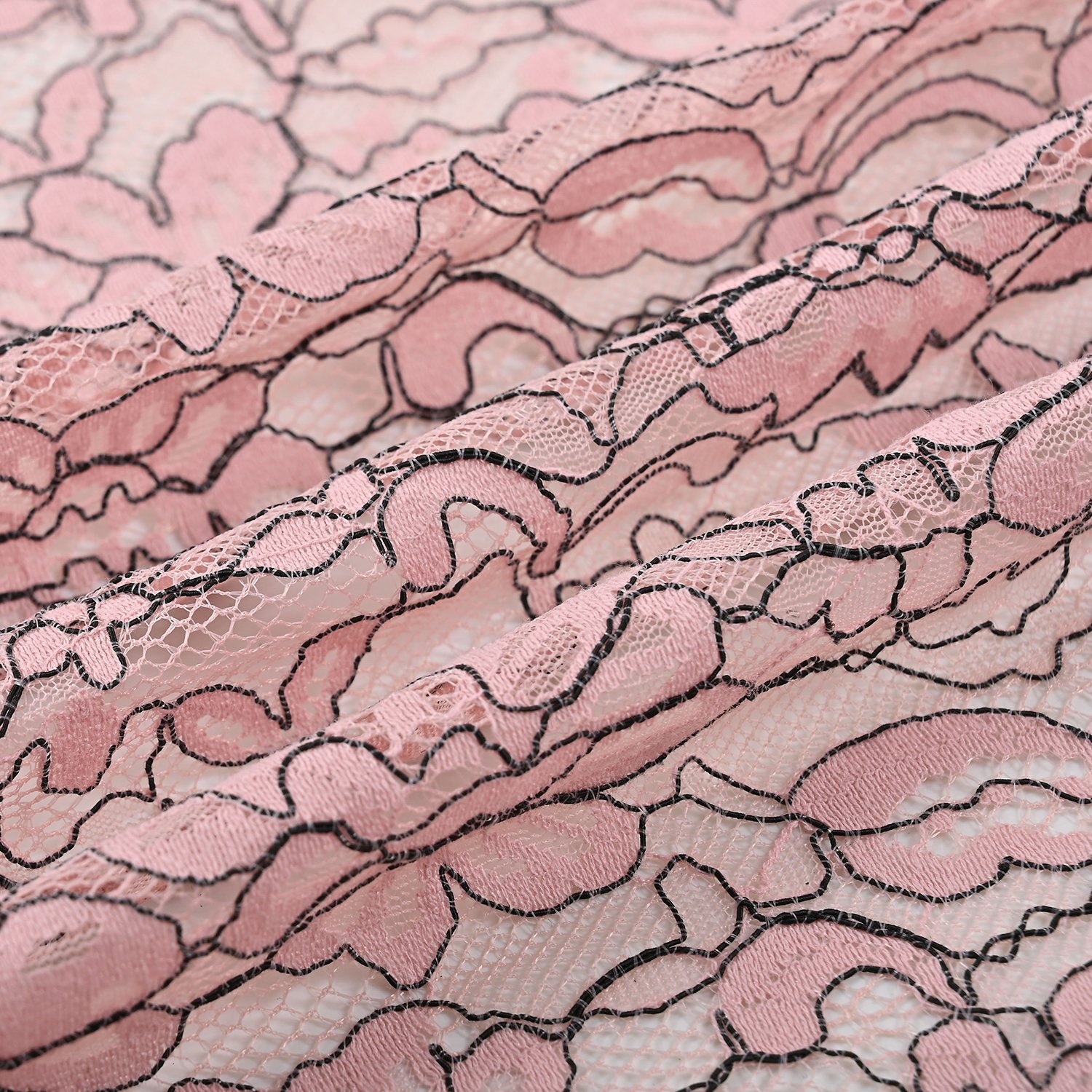 New Style Lower Price Fashion Nylon Cotton Strands Lace Fabric For Dress