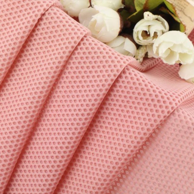 Hengjiatai Wholesale Price OEM Custom Hot Selling Quick Drying 170G 79 Nylon 21 Spandex Mesh Fabric For Sports Yoga Wear