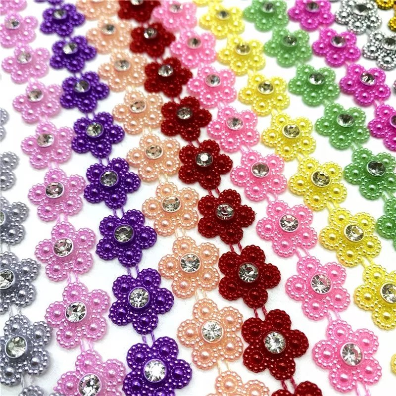 Wedding Dress Costume Applique Jewelry Making DIY Accessories Rhinestone Chain Pearl Jewelry Chain lace Sew On Trims
