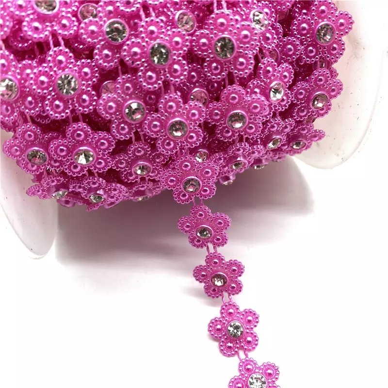 Wedding Dress Costume Applique Jewelry Making DIY Accessories Rhinestone Chain Pearl Jewelry Chain lace Sew On Trims