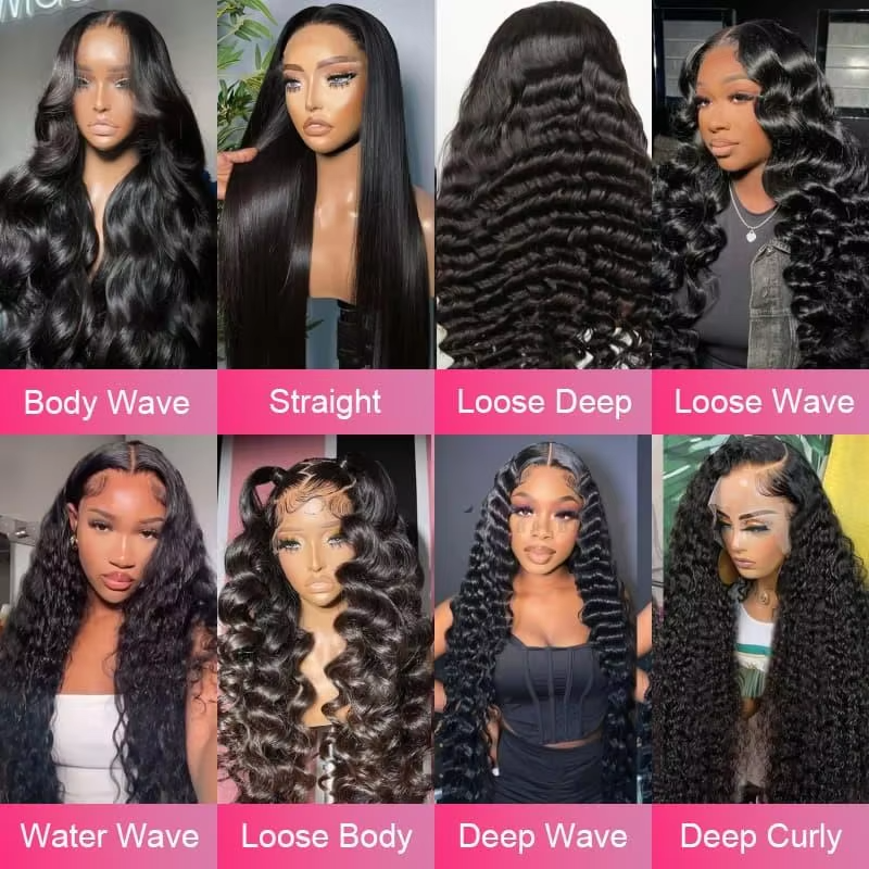 Raw 13x6 Straight Indian Hair Wigs Human Hair Glueless Full HD Transparent Lace Front Wigs Bone Straight Remy Hair HD Lace Wig
