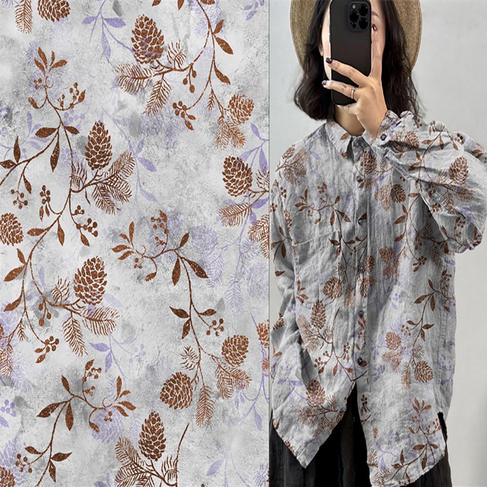 2024 Ramie garment from garment manufacturing with digital print