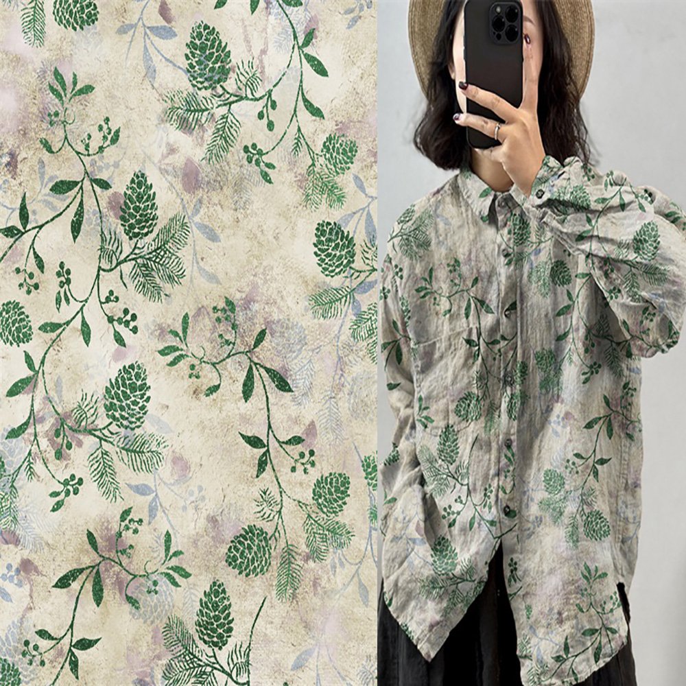 2024 Ramie garment from garment manufacturing with digital print