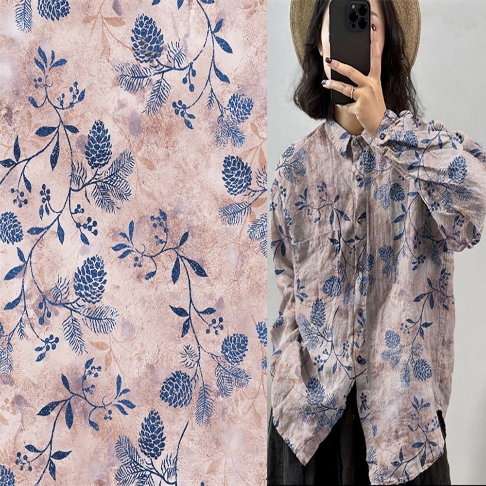 2024 Ramie garment from garment manufacturing with digital print