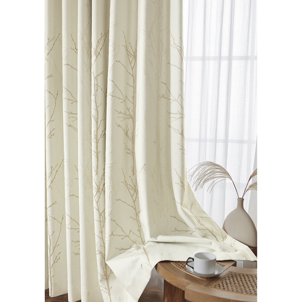 140cm Width 55/56 Inch 3D Embroidery Warp Knitted Curtain Fabric Chinese Manufacturer Decorative Roll for Weddings Girl's Rooms