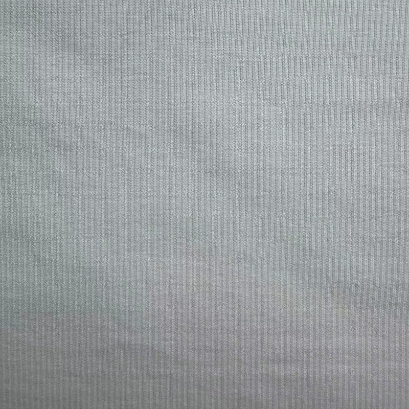 High quality cotton spandex 2*2 knitted rib for clothing cotton rib for dress