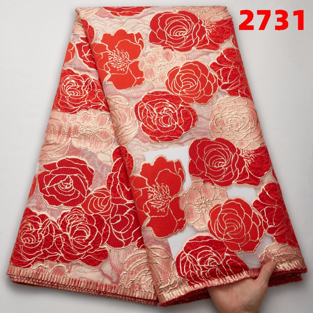 High Quality African Lace Fabric Online Guinea Brocade Fabric Jacquard Lace Luxury French Tulle Nigerian Lace From China 2731
