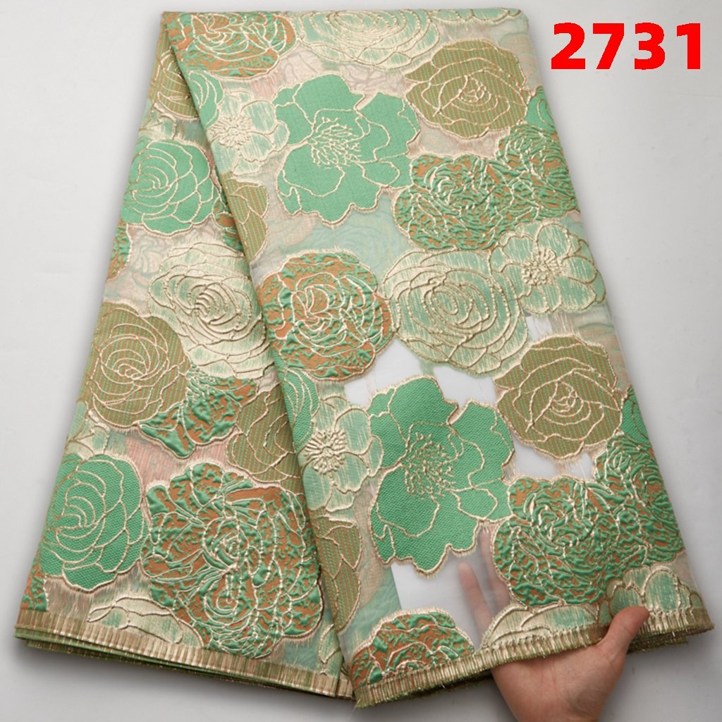 High Quality African Lace Fabric Online Guinea Brocade Fabric Jacquard Lace Luxury French Tulle Nigerian Lace From China 2731