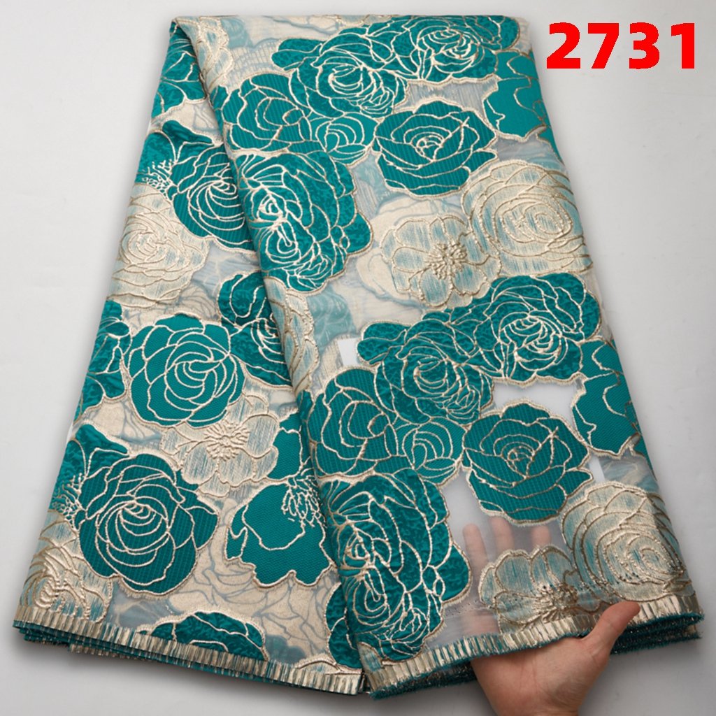 High Quality African Lace Fabric Online Guinea Brocade Fabric Jacquard Lace Luxury French Tulle Nigerian Lace From China 2731
