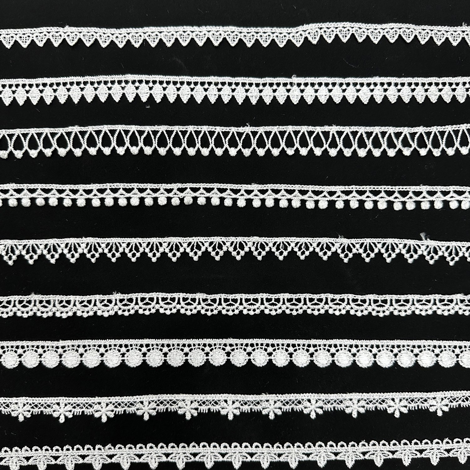 Luxury African White Dentelle Big French Lace Beaded Renda Lace Fabric Polyester Lace Fabric 5 Yards For Women