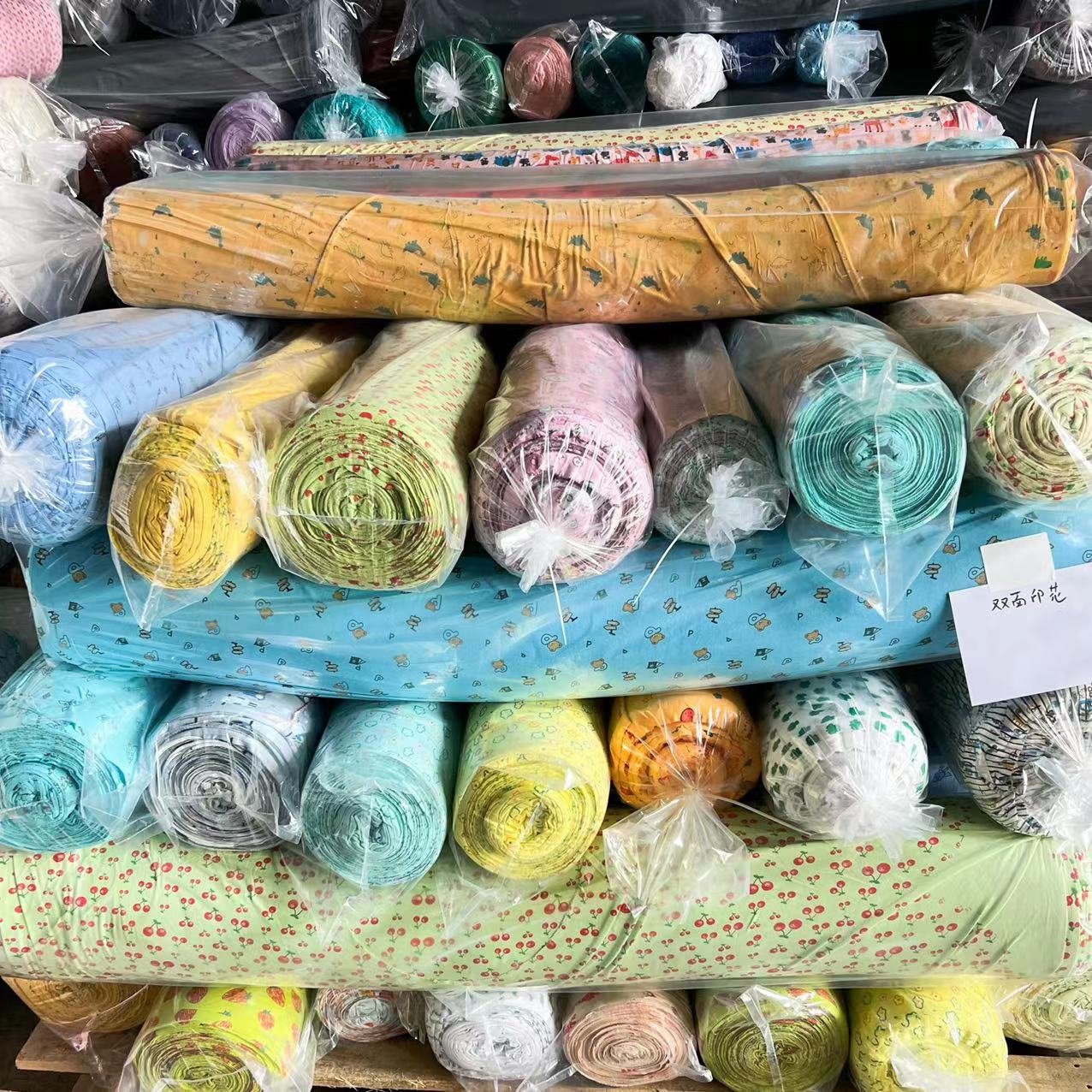 Manufacturers Direct Stock DTY Microfibre Printed Brushed Clothing Fabric 100% Polyester Printed for women's printed fabric