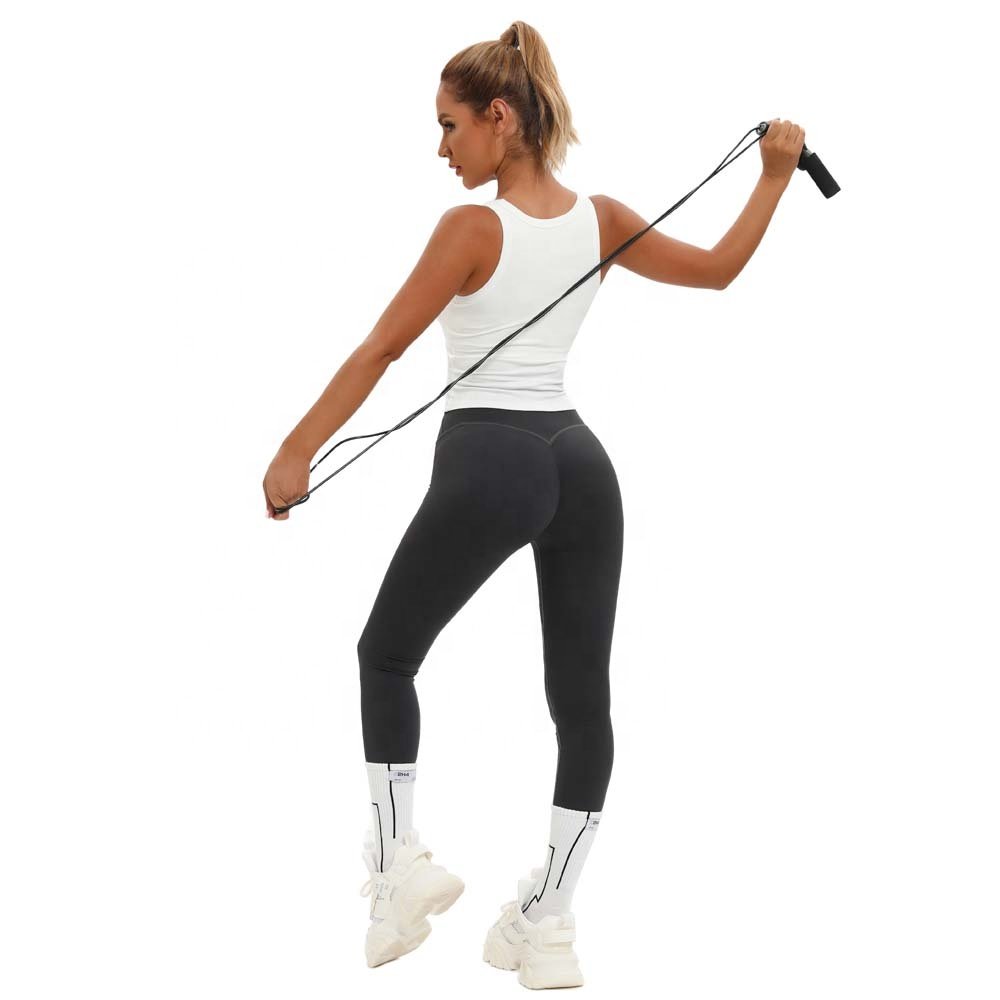 Women's Clothings Padded Yoga Fitness Vest Ribbed Tank Top for Women