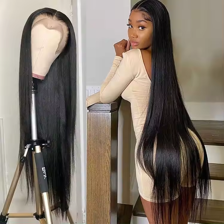 Wholesale Straight Curly Brazilian Virgin Hair 180% Density 13x4 Transparent Lace 100% Human Hair Lace Front Wigs On Sale