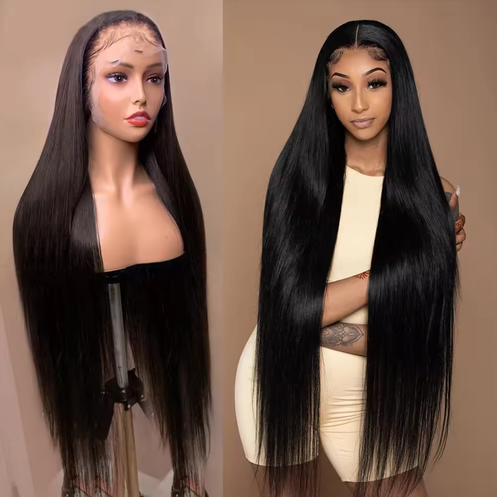 Wholesale Straight Curly Brazilian Virgin Hair 180% Density 13x4 Transparent Lace 100% Human Hair Lace Front Wigs On Sale