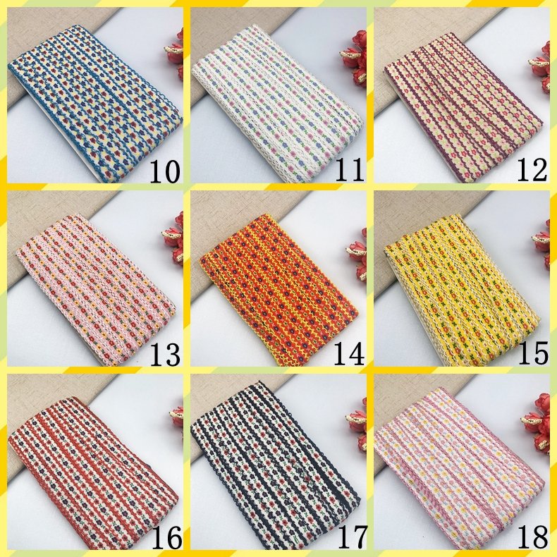 Wholesale African Hollow Out Design Sequined Flower Embroidery Lace Trimming For Girl Clothes