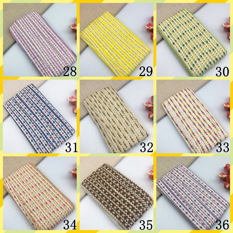 Wholesale African Hollow Out Design Sequined Flower Embroidery Lace Trimming For Girl Clothes