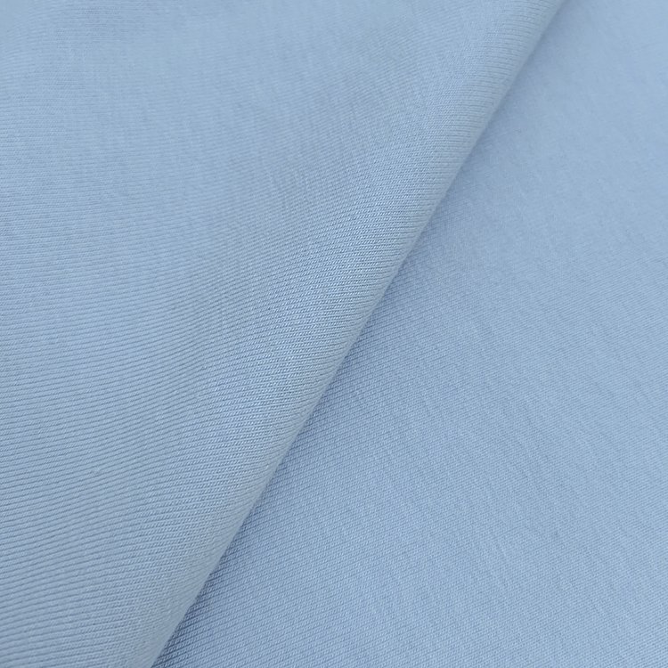 100% Organic Cotton CVC Recycled Poly Span 1x1 Rib Fabric Supplier For Garments