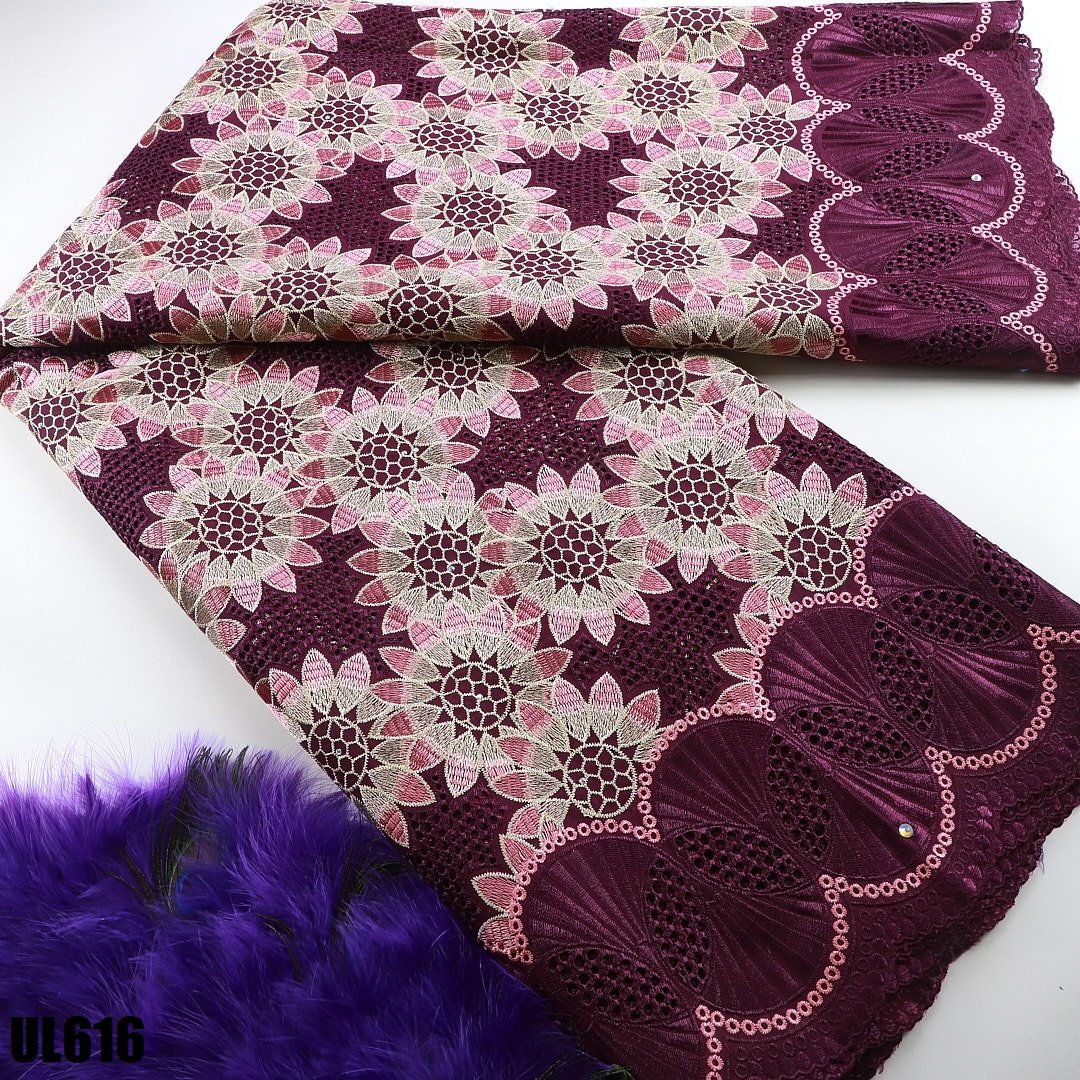 2024 Newest and Advanced Technology with Good Price Nigerian Embroidery Fabric