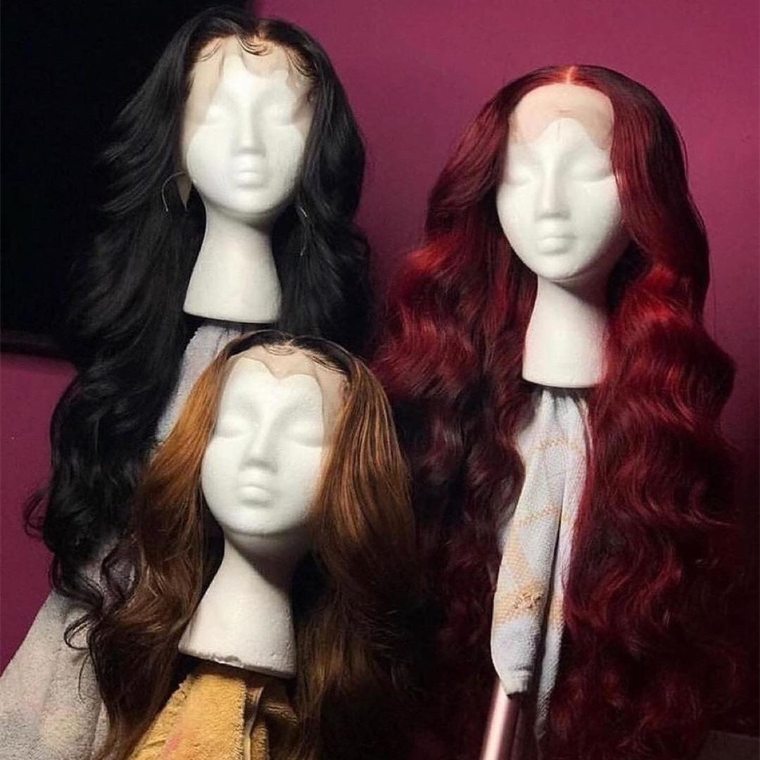 Pre Pluck Glueless Full Lace Front Wigs For Black Women, Raw Indian Hair HD Lace Wigs,Transparent Lace Frontal Human Hair Wigs