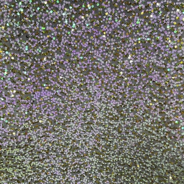 pink fancy stretch shiny double-sided sequin embroidery Fabric for Fashion dress for accessories