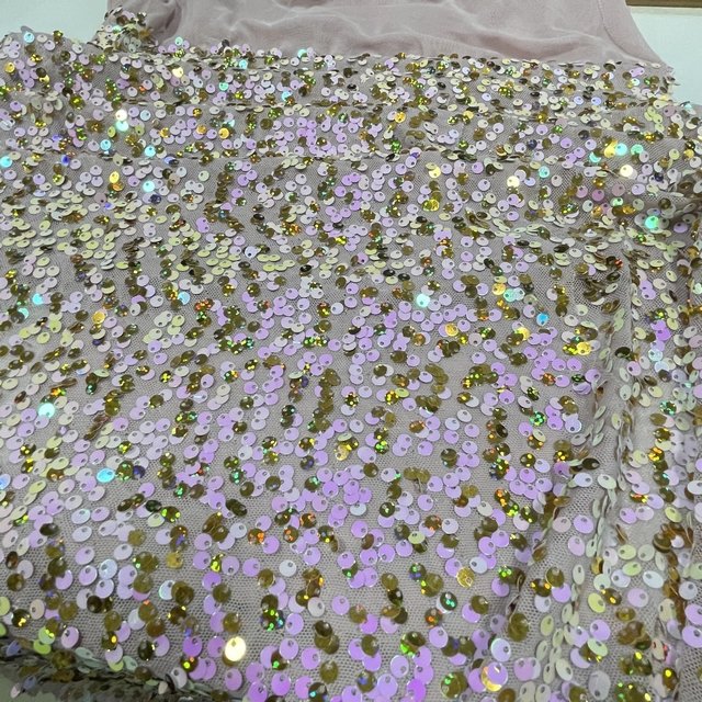 pink fancy stretch shiny double-sided sequin embroidery Fabric for Fashion dress for accessories
