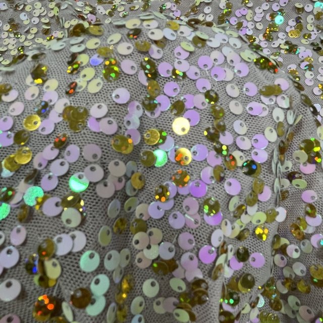 pink fancy stretch shiny double-sided sequin embroidery Fabric for Fashion dress for accessories
