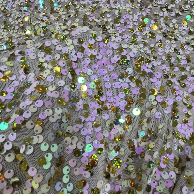 pink fancy stretch shiny double-sided sequin embroidery Fabric for Fashion dress for accessories