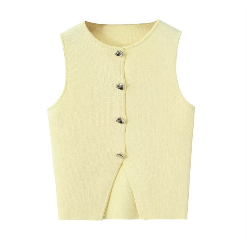 TAOP&ZA women's clothing 2024 autumn new European and American fashion versatile knitted casual short-sleeved tops 5536027