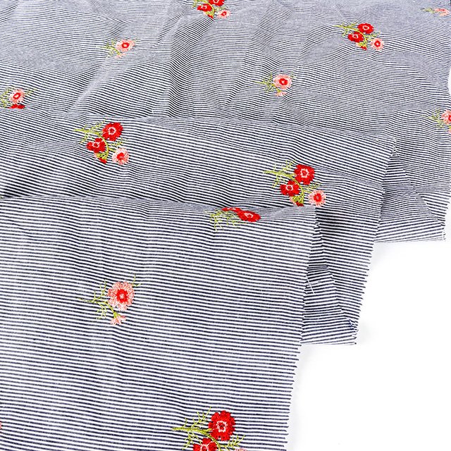 2023 New Design cotton embroidery fabric 100% cotton soft embroidery fabric cotton for shirt