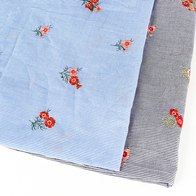 2023 New Design cotton embroidery fabric 100% cotton soft embroidery fabric cotton for shirt